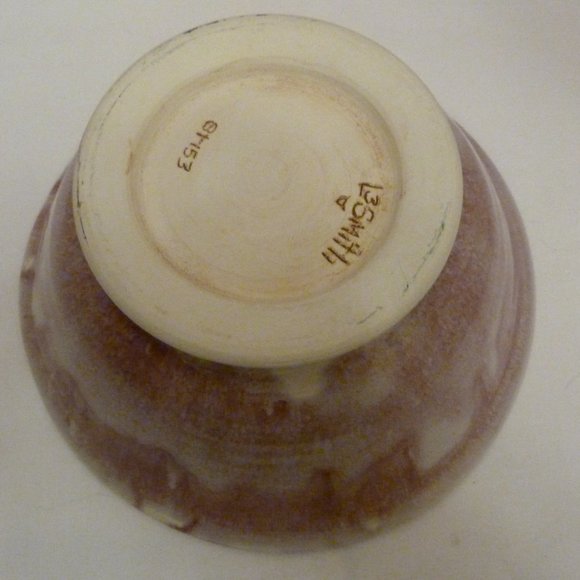 Handcrafted North Carolina Art Pottery 9 Inch Bowl by L3 Smith Pottery Cranberry - Picture 8 of 11